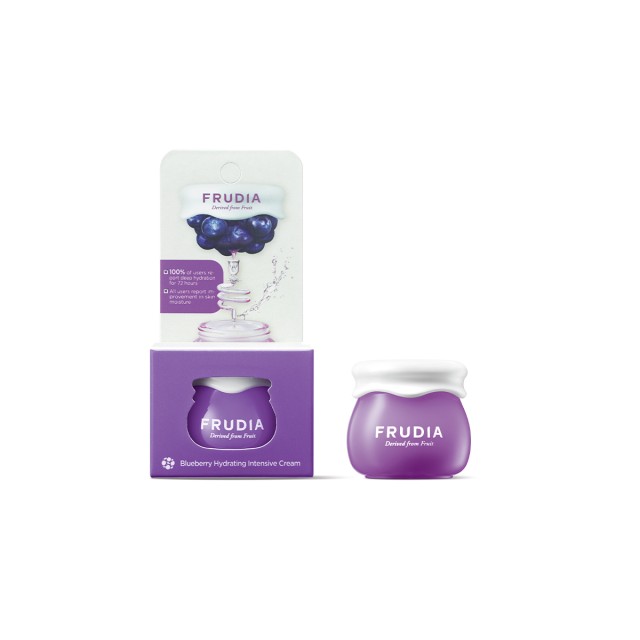 Frudia Blueberry Hydrating Intensive Cream Κρέμα Προσώπου με Εκχύλισμα Μύρτιλο - 24ωρη Εντατική Ενυδάτωση 10gr