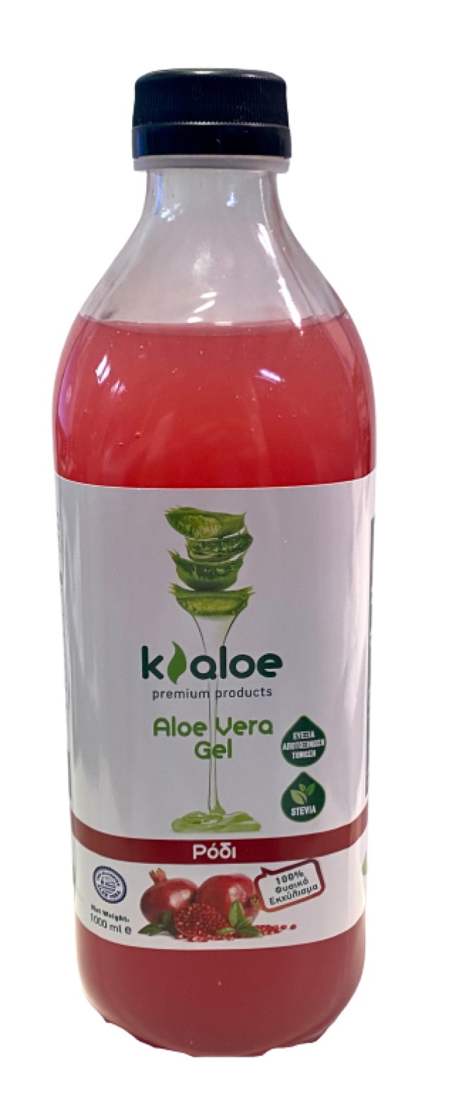 Kaloe Aloe Vera Gel Ρόδι με Stevia 1000ml