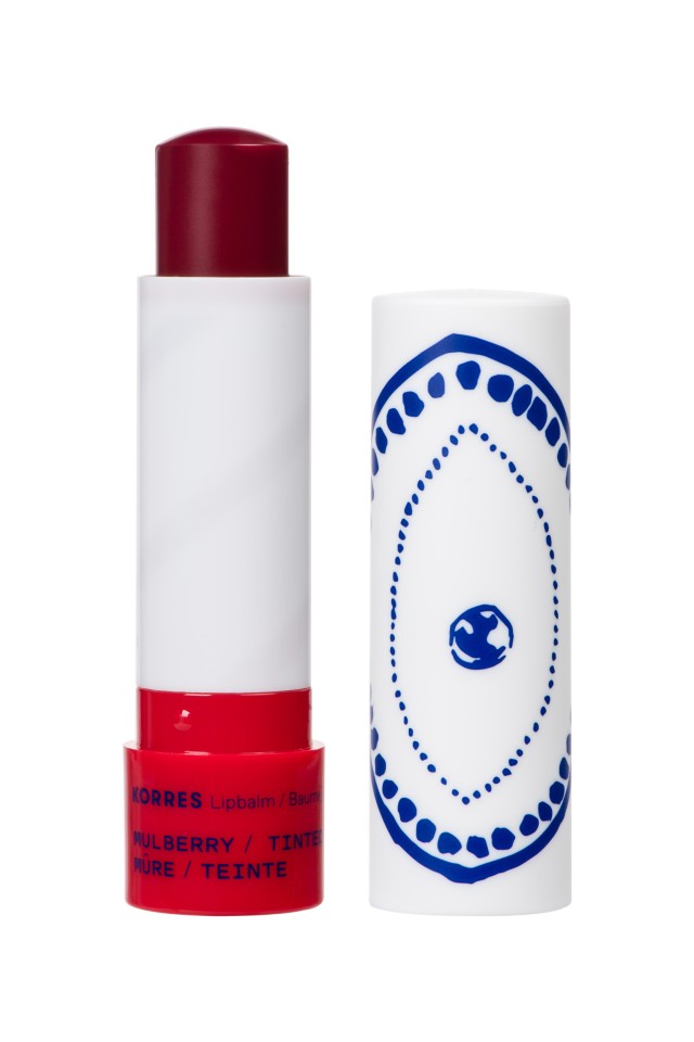 Korres Ενυδατικό Lip Balm Χειλιών Με Κόκκινα Μούρα Με Χρώμα 4.5gr