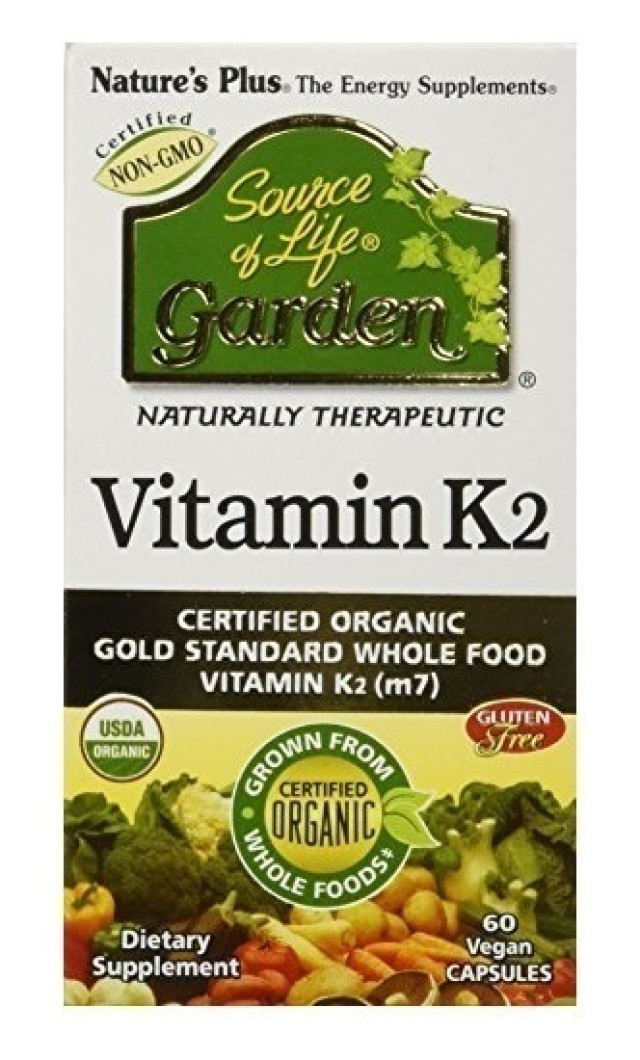 NATURES PLUS Source of life Garden Vitamin K2 120mcg Vegcaps 60s