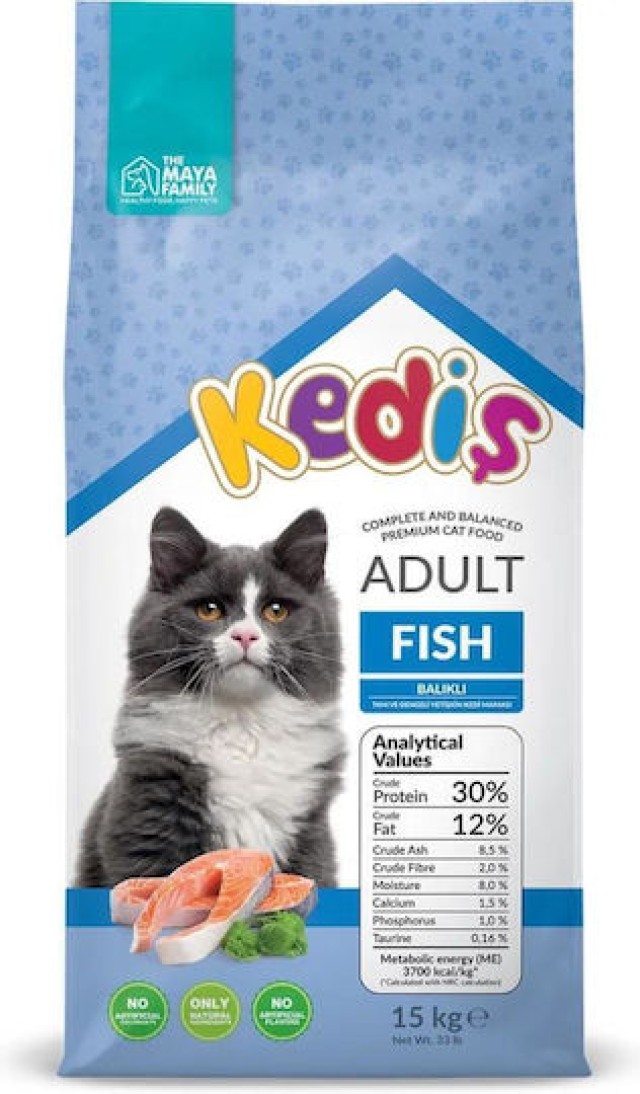 Maya Family Kedis Adult Fish Ξηρά Τροφή για Ενήλικες Γάτες με Ψάρι 15k … Maya Family Kedis Adult Fish Ξηρά Τροφή για Ενήλικες Γάτες με Ψάρι 15k …