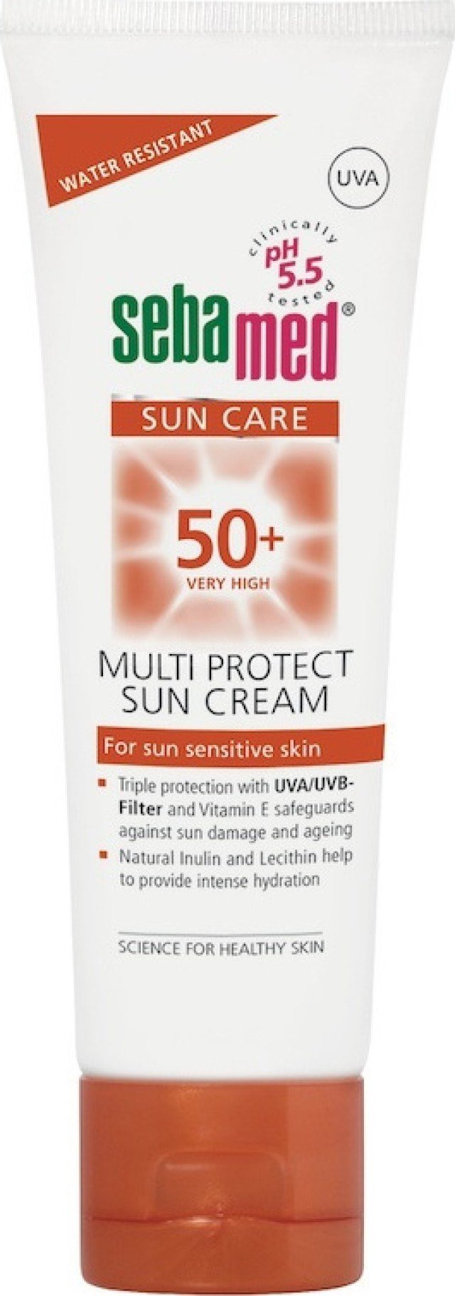 Sebamed Sun Care Multi Protect Sun Cream SPF50+ Αντηλιακή Κρέμα Προσώπου για Ευαίσθητες - Δυσανεκτικές Επιδερμίδες Χωρίς Άρωμα 75ml