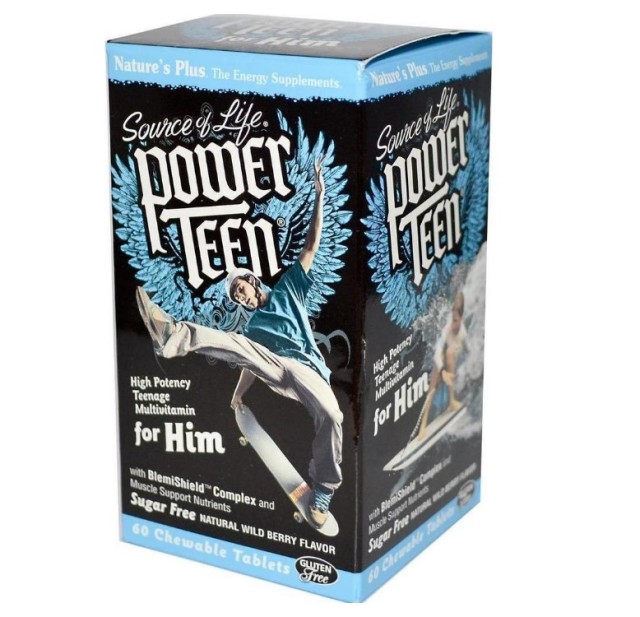 Natures Plus Power Teen For Him Φόρμουλα Για Εφήβους 60 Μασώμενες Ταμπ …