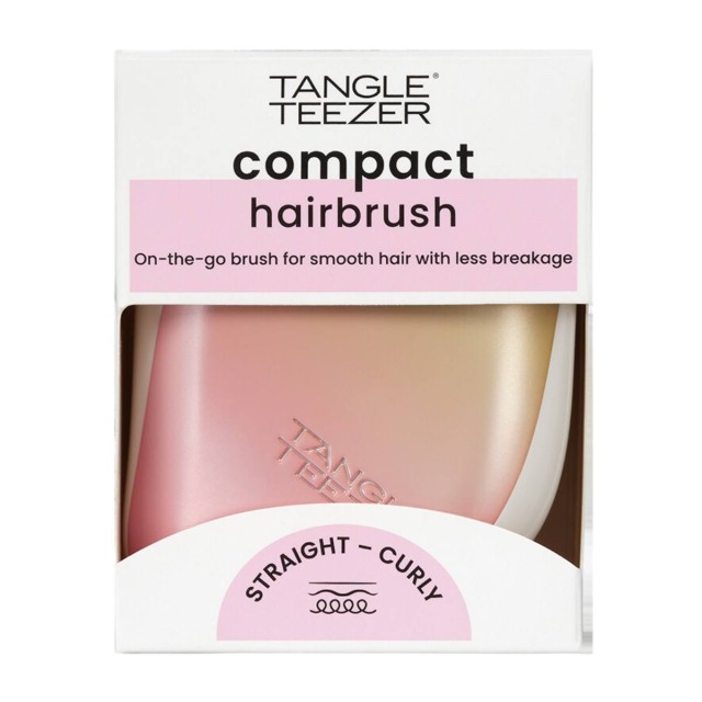 Tangle Teezer The Compact Styler Pink Matte Chrome Βούρτσα για Ξεμπέρδ …