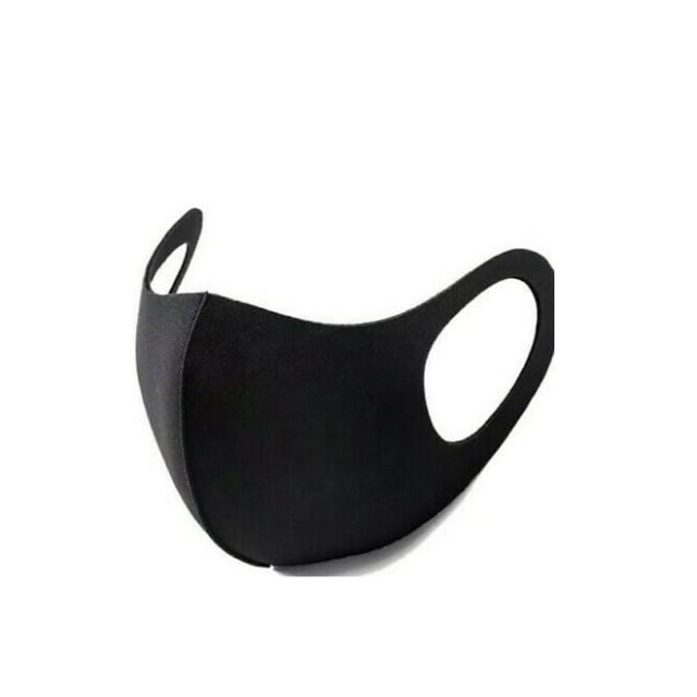 Classic Mask Μαύρη Υφασμάτινη Μάσκα Προσώπου με Ραφή Πολλαπλών Χρήσεων 1 Τεμάχιο