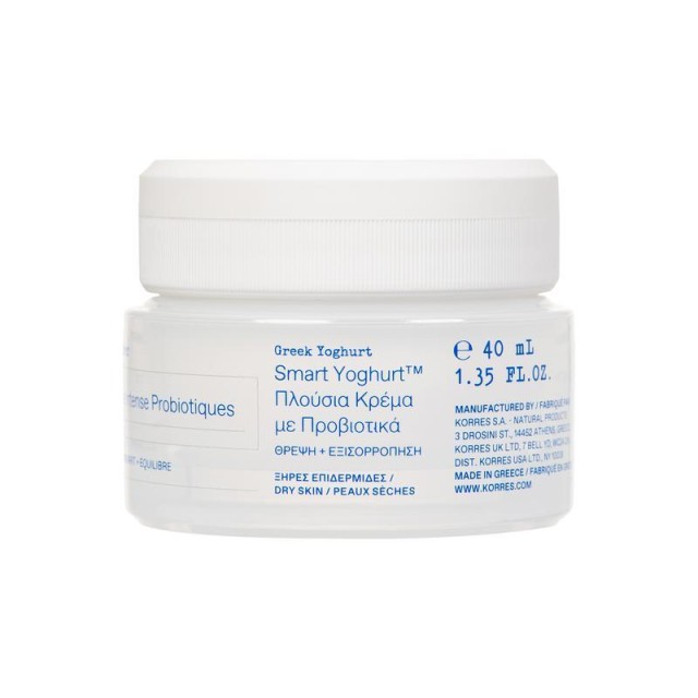 Korres Smart Yoghurt Πλούσια Κρέμα με Προβιοτικά για Ξηρές Επιδερμίδες …