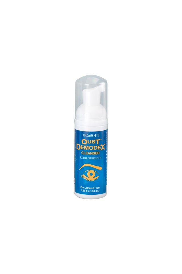 OcuSoft Oust Demodex Cleanser Extra Strength Καθαριστικό για Βλεφαρίδες - Βλέφαρα και Πρόσωπο 50ml
