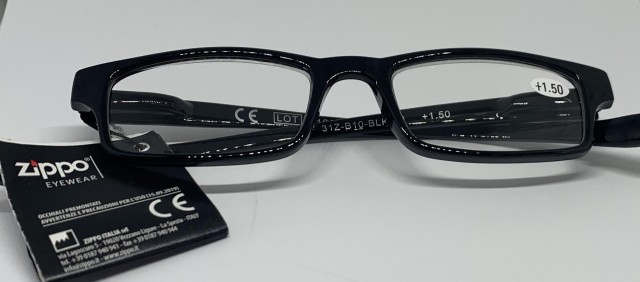 Zippo Γυαλιά Πρεσβυωπίας Κοκάλινα Χρώμα:Μαύρο [31Z-B10-BLK150] +1.50