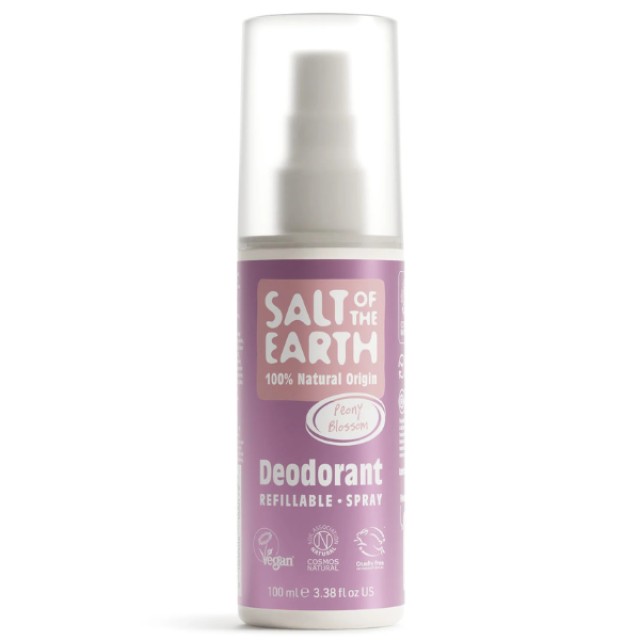 Salt of the Earth Vegan Refillable Spray Peony Blossom Αποσμητικό Επαν &hellip;