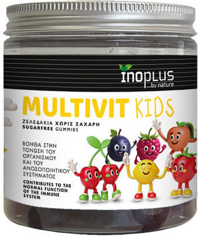Inoplus Multivit Kids Παιδική Πολυβιταμίνη για Τόνωση του Οργανισμού & &hellip;