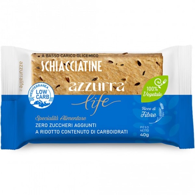 Azzurra Life Κράκερ με Λιναρόσπορο με Χαμηλό Γλυκαιμικό Δείκτη & με Χα …