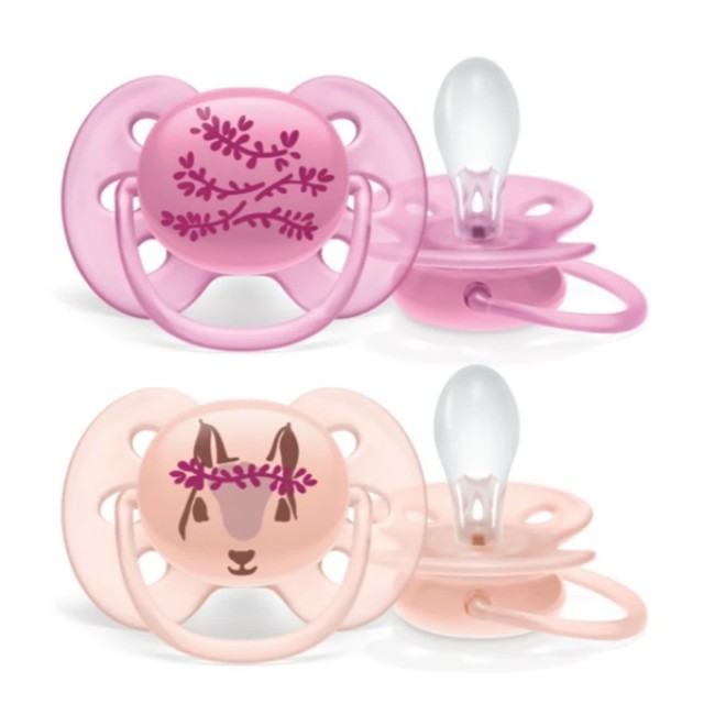 Philips Avent Ultra Soft 6-18m+ Ορθοδοντική Πιπίλα Πολύ Μαλακή για Κορ …
