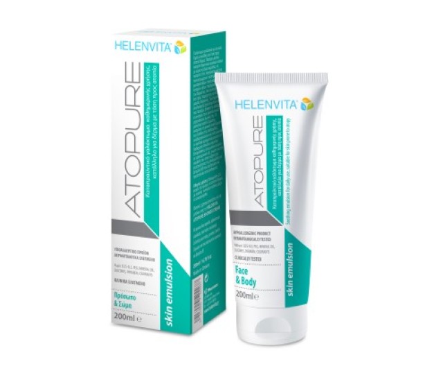 HELENVITA Atopure Skin Emulsion Γαλάκτωμα Για Δέρμα Με Τάση Προς Ατοπί …