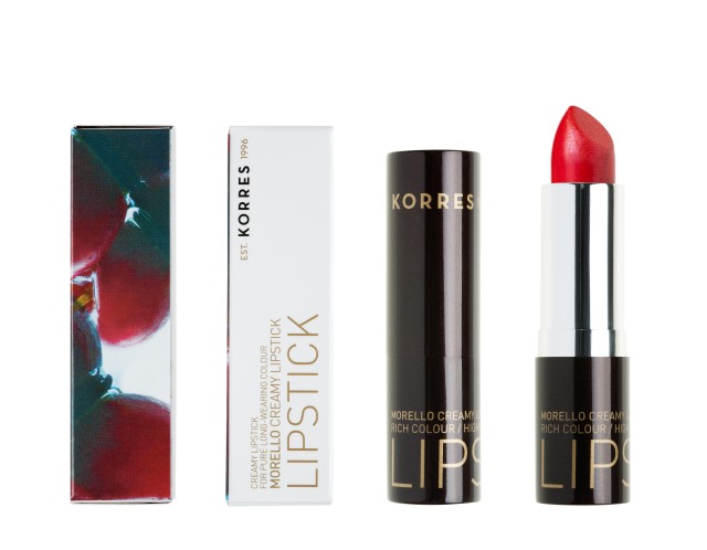 Korres Morello Creamy Lipstick 52 Red Satin Κρεμώδες Κραγιόν 3,5gr