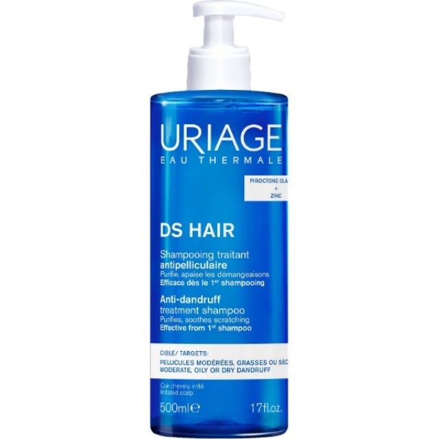 Uriage DS Hair Anti-Dandruff Treatment Shampoo - Σαμπουάν Κατά της Πιτ &hellip;
