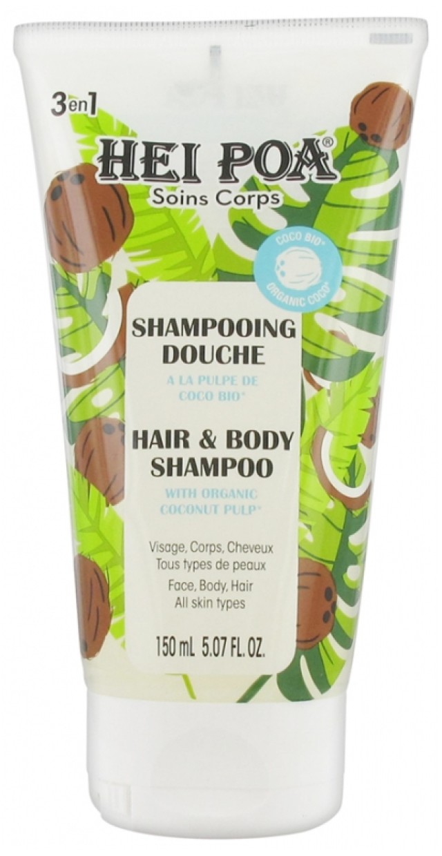 Hei Poa Coconut Hair & Body Shampoo 150ml Hei Poa Coconut Hair & Body Shampoo 150ml