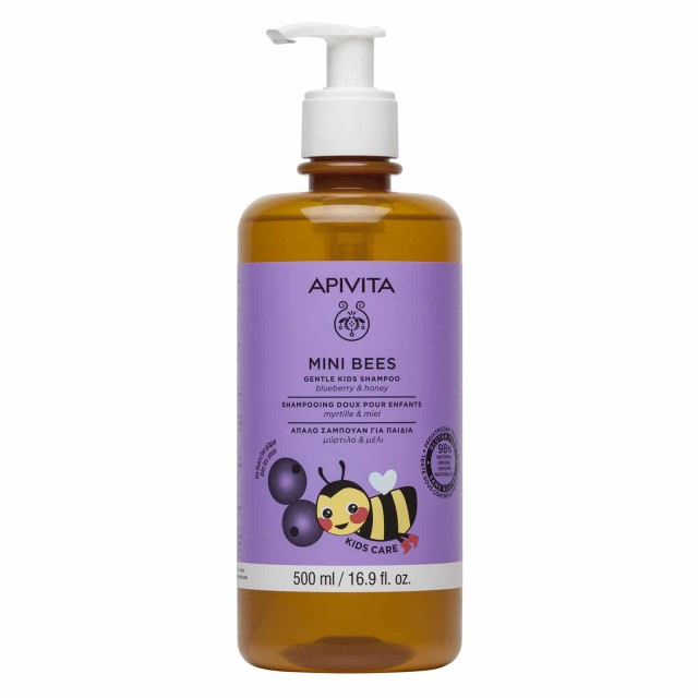 Apivita Mini Bees Gentle Kids Shampoo Απαλό Παιδικό Σαμπουάν με Μύρτιλ &hellip;