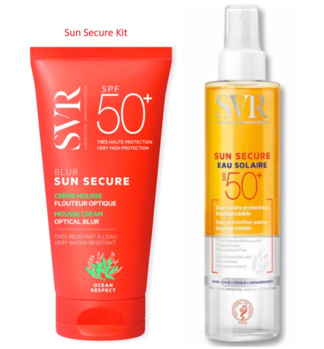 SVR Bundle Sun Secure Blur SPF50+ Αντηλιακή Κρέμα Προσώπου με Ματ Αποτ …