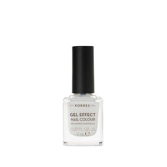 Korres Βερνίκι Νυχιών Gel Effect Nail Colour (No.02) Porcelain White, …