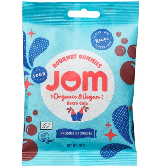 Jom Gourmet Gummies Retro Cola Καραμέλες 25gr