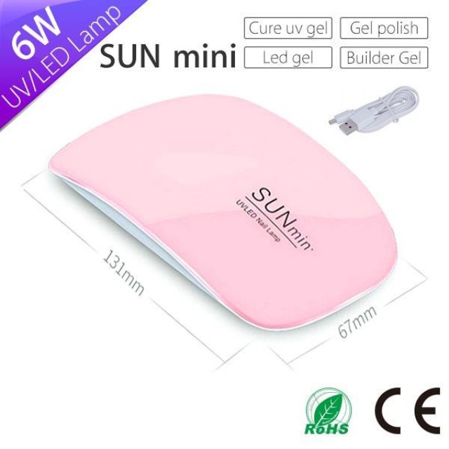 OEM SUN mini UV LED Nail Lamb Φουρνάκι Νυχιών 6 Watt, 1τμχ