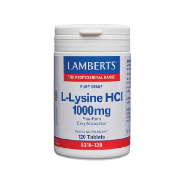 Lamberts L-Lysine HCL 1000mg Συμπλήρωμα Διατροφής με Λυσίνη για την Σύ … Lamberts L-Lysine HCL 1000mg Συμπλήρωμα Διατροφής με Λυσίνη για την Σύ …