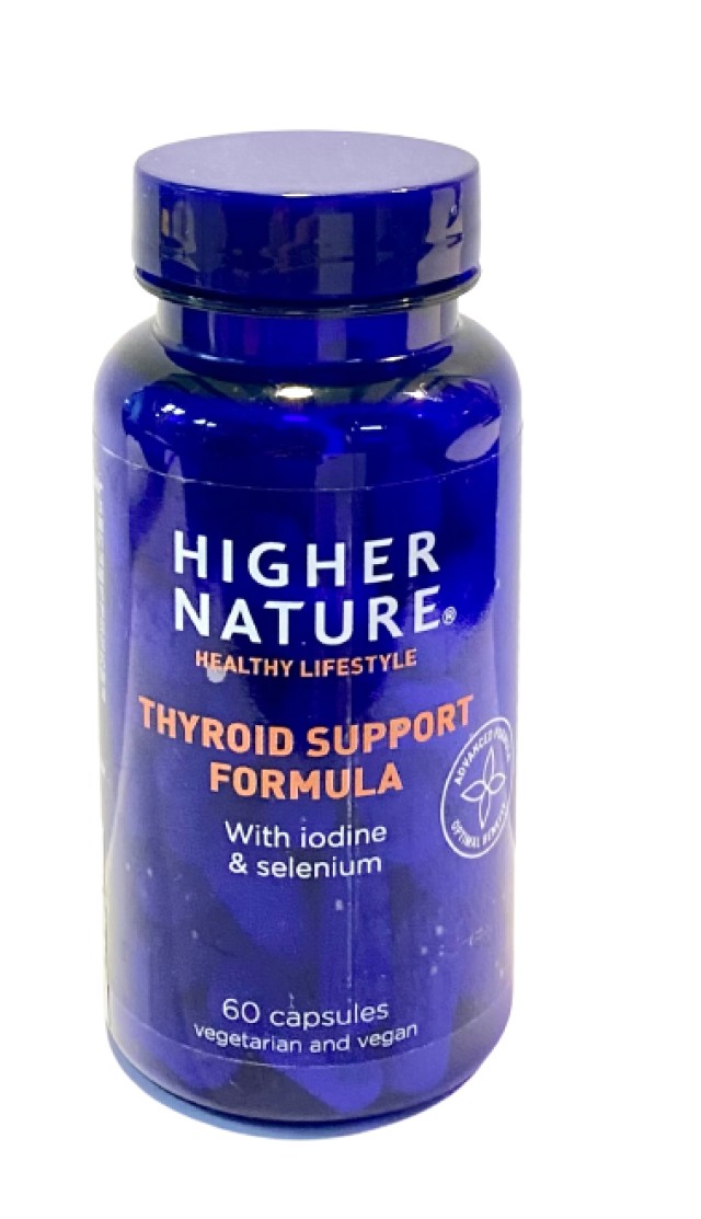 Higher Nature Thyroid Support Formula Συμπλήρωμα Διατροφής για την Υγεία του Θυρεοειδούς 60 Φυτικές Κάψουλες