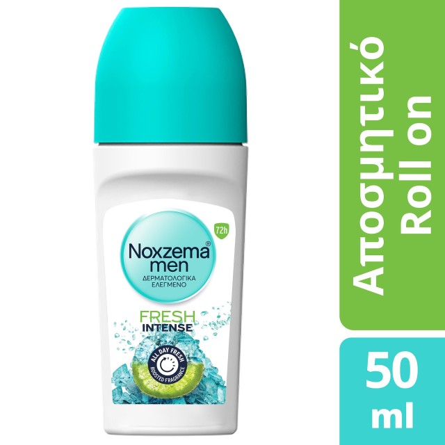 Noxzema Men Fresh Intense Ανδρικό Αποσμητικό Roll on με 72 ώρες Προστα &hellip;