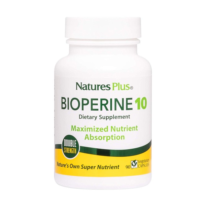Natures Plus Bioperine Συμπλήρωμα Διατροφής 10mg 90 Κάψουλες