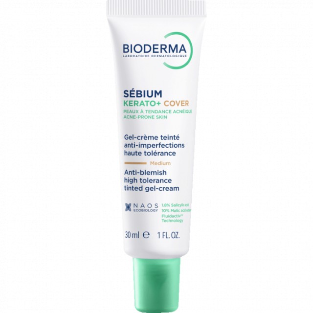 Bioderma Sebium Kerato+ Cover Κρέμα με Χρώμα Κατά των Ατελειών & της Α …