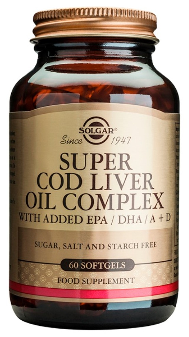Solgar Super Cod Liver Oil Complex 60 Μαλακές Κάψουλες