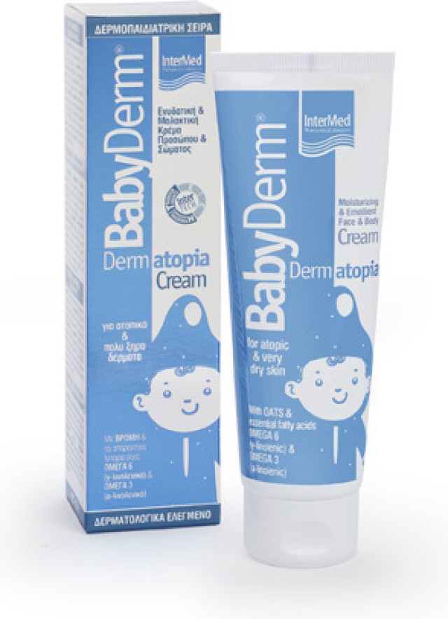 Intermed BabyDerm Dermatopia Cream Ενυδατική & Μαλακτική Κρέμα Προσώπου και Σώματος 75ml