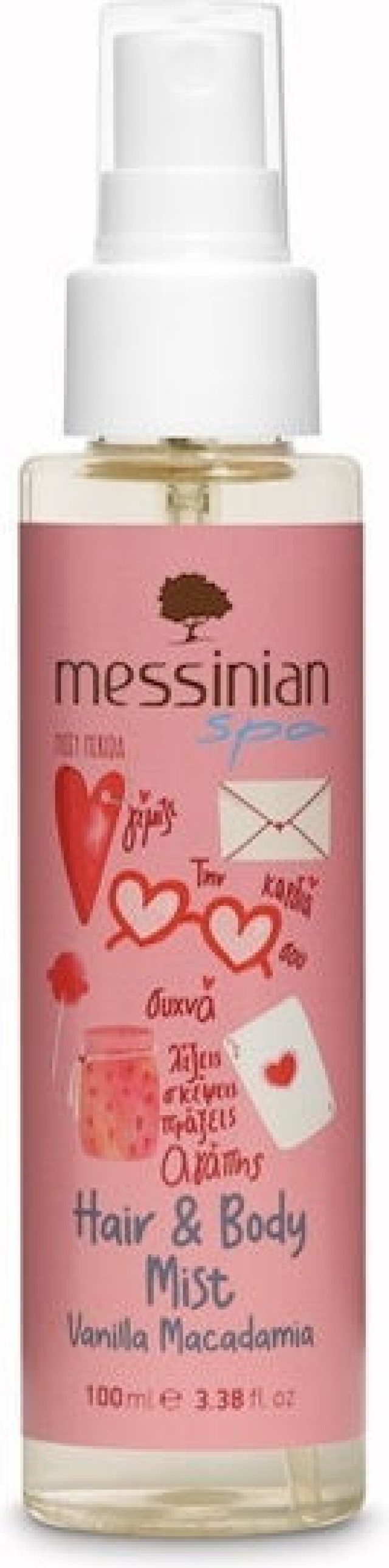 Messinian Spa Hair & Body Mist Vanilla Macadamia Αρωματικό Σπρέι για Μ …