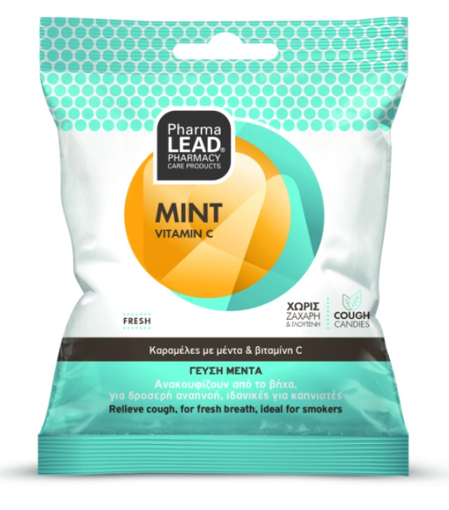 PharmaLead Mint + Vitamin C Καραμέλες Με Γεύση Μέντα Ιδανικές Για Καπν …