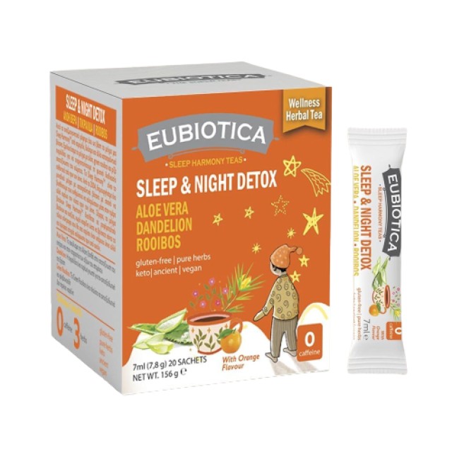 Eubiotica Sleep & Night Detox Τσάι Βοτάνων με Aloe Vera, Dandelion & R …