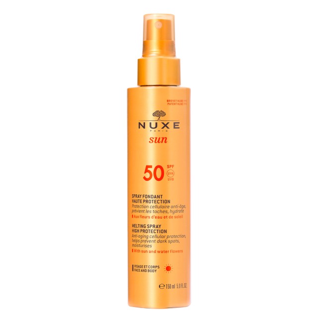 Nuxe Sun Melting Spray SPF50 Αντηλιακό Γαλάκτωμα Προσώπου - Σώματος  1 …