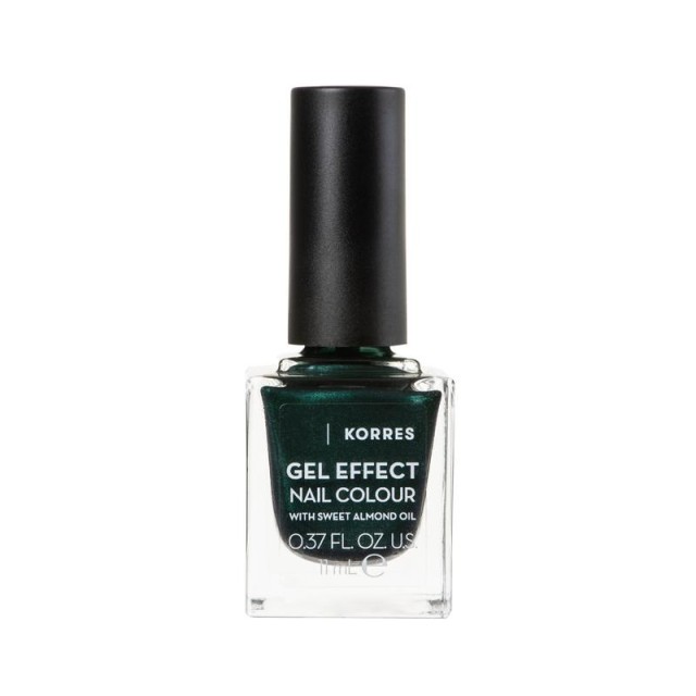 Korres Βερνίκι Νυχιών με Sweet Almond Oil 89 Velvet Green Gel Effect 1 …