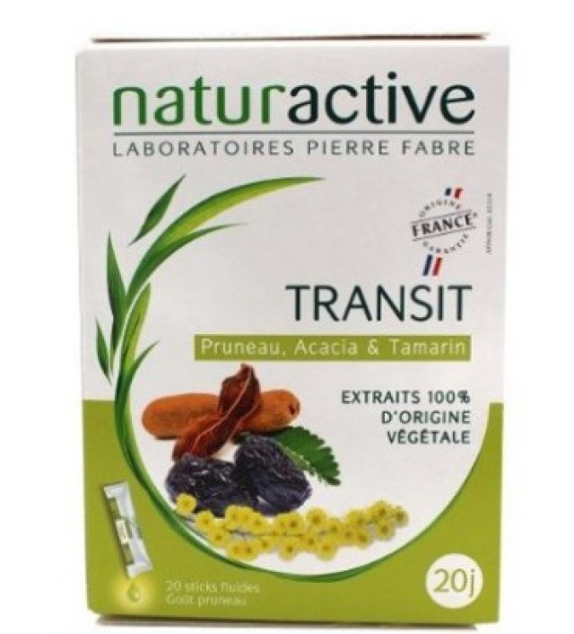 Naturactive Transit Συμπλήρωμα Διατροφής Εντέρου με Δαμάσκηνο, Ακακία - Ταμάρινθος 20 Φακελίσκοι x 12ml