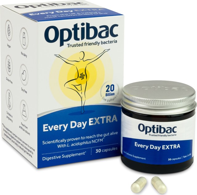 Optibac Every Day Extra Strength Συμπλήρωμα Διατροφής Προβιοτικών 30 Κ …