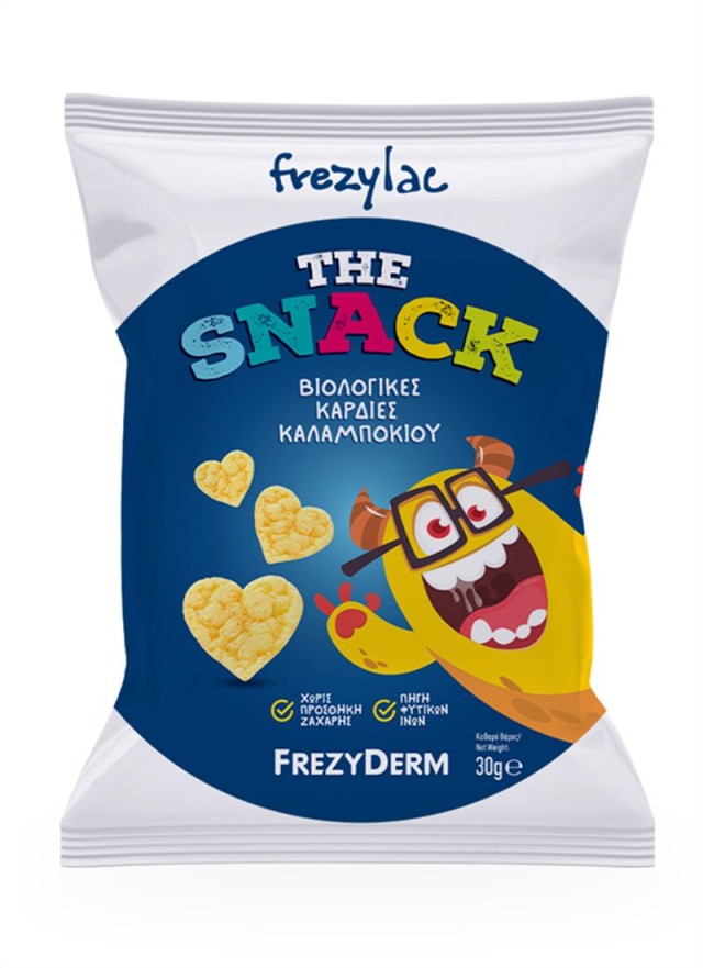 Frezyderm Frezylac The Snack Βιολογικές Καρδιές Καλαμποκιού με Γεύση Α …