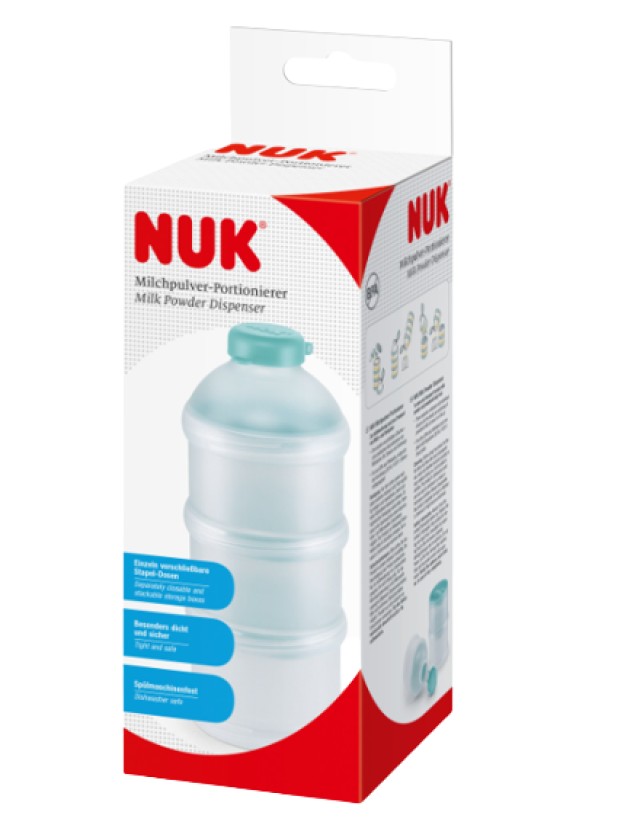 Nuk Milk Powder Dispenser Θήκη Δοσομετρητής Σκόνης Γάλακτος Χρώμα:Γαλάζιο [10.256.342]