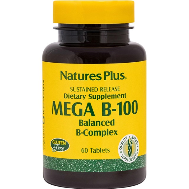 NATURES PLUS MEGA B-100 S/R TABLETS 60