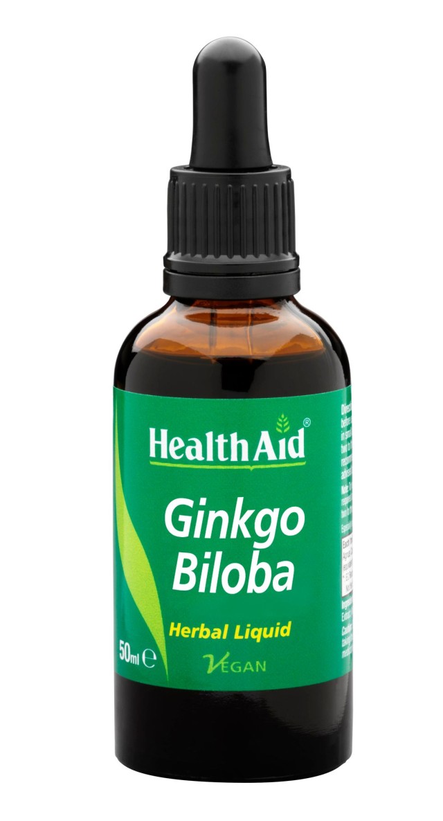 Health Aid Ginkgo Biloba Συμπλήρωμα Διατροφής με Τζίνγο Μπιλόμπα για Υγιές Κυκλοφορικό 50ml