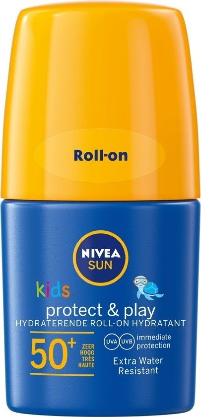 Nivea Sun Kids Protect & Play SPF50+ Παιδικό Αντηλιακό σε Μορφή Roll on 50ml