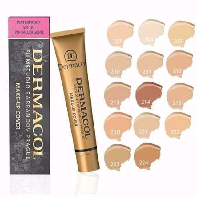 DERMACOL Make-up Cover Waterproof SPF30 Hypoallergenic 207 30g DERMACOL Make-up Cover Waterproof SPF30 Hypoallergenic 207 30g