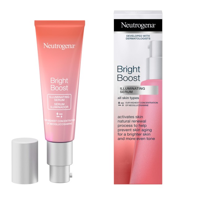 Neutrogena® Bright Boost Serum Ορός Προσώπου Λάμψης και Αντιγήρανσης για Όλους τους Τύπους Επιδερμίδας 30ml