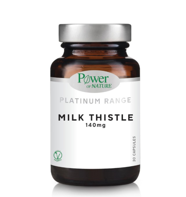 Power of Nature Milk Thistle 140mg Συμπλήρωμα Διατροφής με Γαϊδουράγκα …