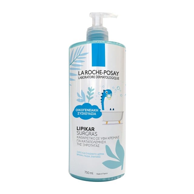 La Roche Posay Lipikar Surgras Απαλό Καθαριστικό για Πρόσωπο - Σώμα &hellip;