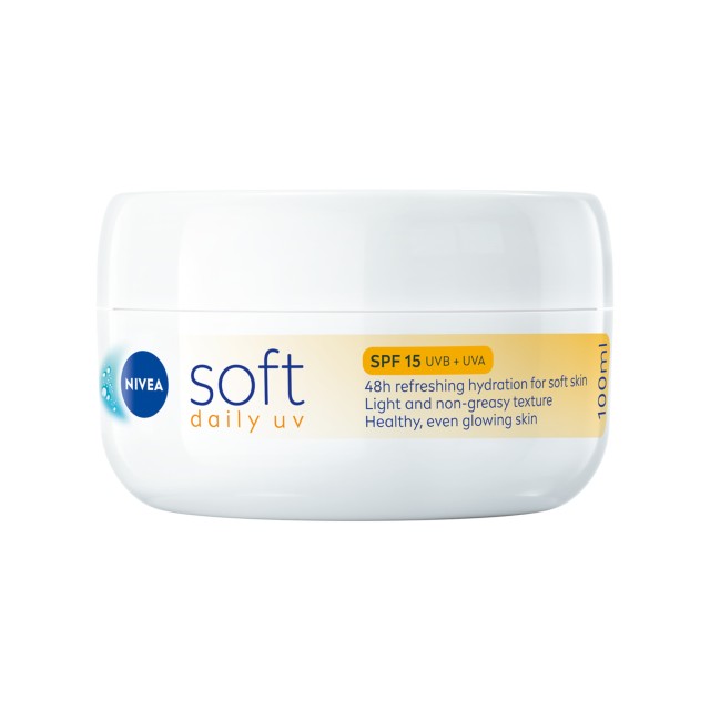 Nivea Soft Daily SPF15 Ενυδάτωση για Πρόσωπο, Σώμα & Χέρια 100ml