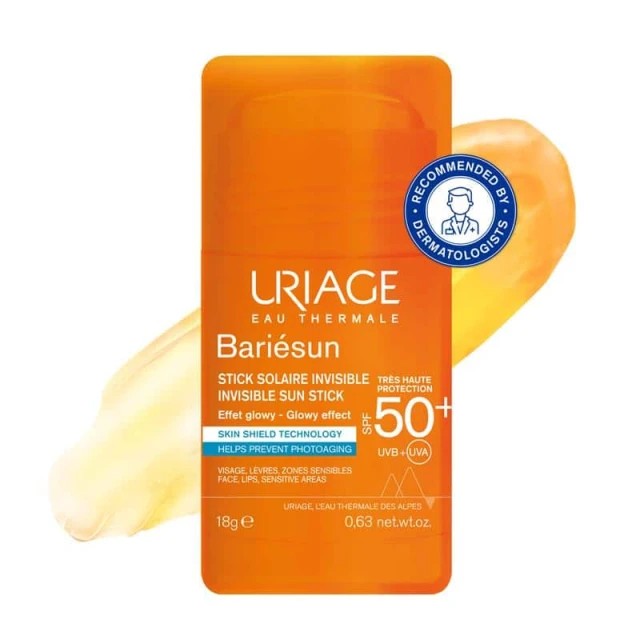 Uriage Bariesun Invisible Sun Stick SPF50+ Διάφανο Αντηλιακό για τις Ε …
